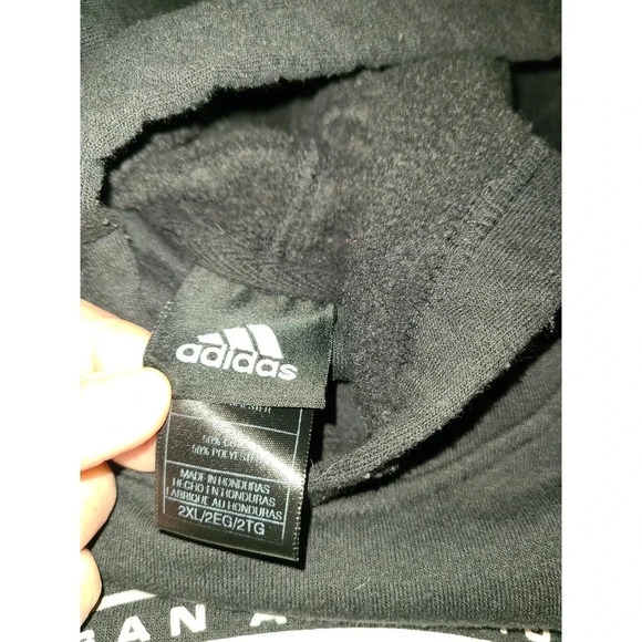 Adidas San Antonio Spurs Pullover Hoodie teen's Size 2XL Polyester Blend (Q) - Picture 4 of 5